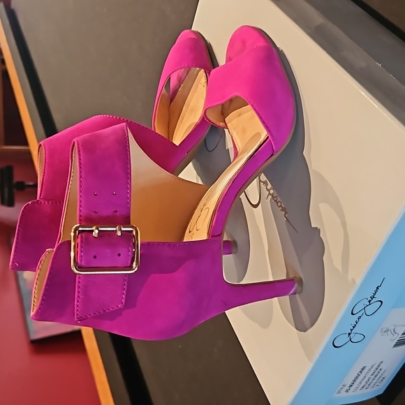 Jessica Simpson Marion Twilight magenta suede leather - Picture 5 of 10